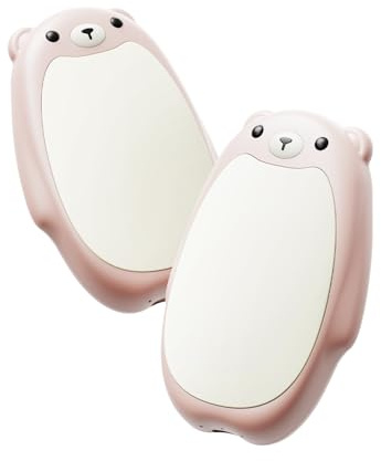 Bearwind Rechargeable Hand Warmers 2-Pack Magnetic Ultra-Thin Design, Pink