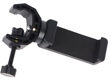Qsvbeeqj Verstellbare Smartphone-Klemme für Mikrofonständer mit voller Drehung, Handy-Clip-Halterung für 60–90 mm breite Geräte, Handy-Stativ-Halterungsadapter