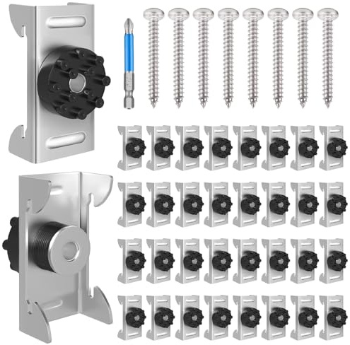 50 Pack Sound Isolation Clips with Mounting Screws,Ceiling Soundproofing for Apartment That Effectively Reduce Ceiling Vibrating Noisy Neighbor Issues, Perfect for Home and Office