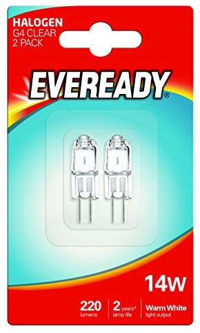 Eveready Eco Halogen Capsule Light Bulb, Glass, Clear