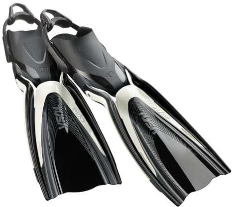 TUSA SF-0104 Hyflex Switch Scuba Diving Fins, Medium, White