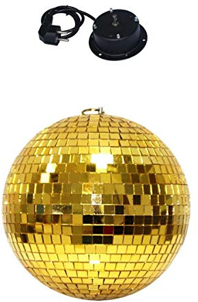Spiegelkugel 20cm GOLD mit Motor