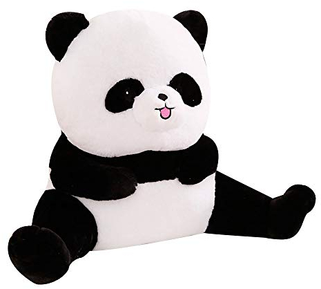 oamore Luxus Lesekissen Multi Funktion Lendenkissen und Rückenkissen Bett-Stützkissen T-Form Baumwolle Einsatz und Abnehmbare Abdeckung (Panda, M:48x38x23cm)