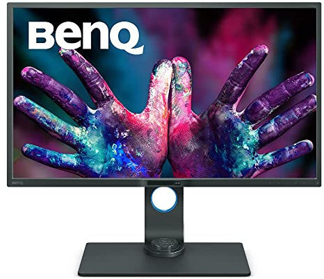 BenQ PD3200U 32 Inch 4K Graphic Design Monitor, 3840 x 2160 UHD, IPS,100% Rec.709, sRGB, CAD/CAM, Animation, Darkroom Mode, KVM, Hotkey Puck, DualView, Flicker-free, HDMI, DP (Renewed)