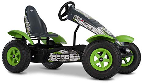BERG E-Gokart con telaio XXL X-Plore con cambio a 3 marce, auto a pedale con sedile regolabile, con ruota libera, elettrico, giocattolo per bambini a partire dai 5 anni di età