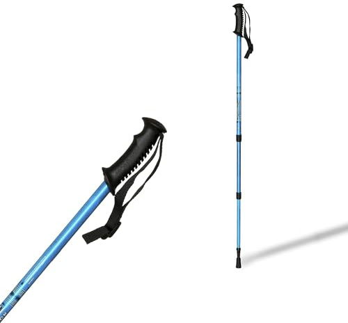 Bastón de Trekking Extensible Aluminio Color Azul (546)