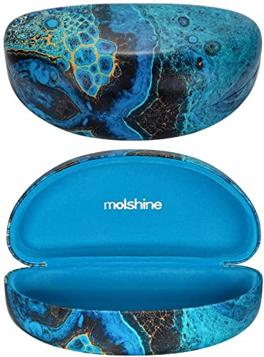 molshine Hartschalen-Sonnenbrillenetui, großes Brillenetui für Damen und Herren,übergroße Sonnenbrillen