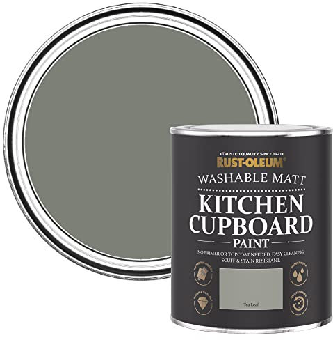 Rust-Oleum Light Green Kitchen Cupboard Paint in Matt Finish - Tea Leaf 750ml