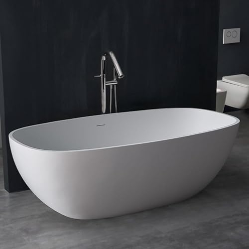 STONEART Badewanne freistehend BS-552 weiß/177x88/matt