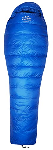 FJORD NANSEN Nordkapp 700 XL Sleeping Bags European Down Winter -11 Degrees 1200 g Mummy Sleeping Bag Winter Sleeping Bag Down Sleeping Bag Closure Right YKK Camping Outdoor 225 x 85 x 35 cm