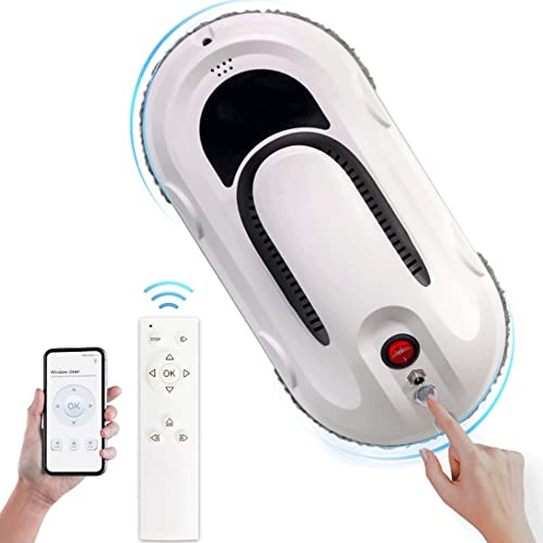 ZTBGY Robot per lavavetri, 5000 PA ad aspirazione forte, con funzione di avvio di una chiave, APP e controllo tramite telecomando strumento per pulizia finestre per interni ed esterni