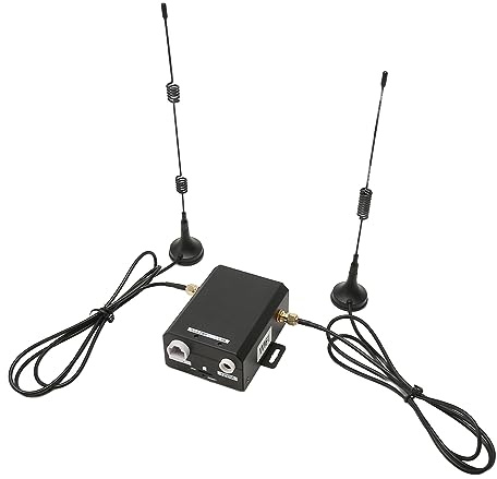 Topiky Routeur 4G LTE avec Emplacement pour Carte Nano SIM, Routeur sans Fil Industriel 4G LTE avec 2 Antennes Externes, Prise en Charge de 16 Utilisateurs, Point D'accès WiFi (Prise UE)