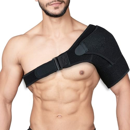 Wonder Care Rotator cuff brace for shoulder pain relief Neoprene Shoulder support brace for men and women for dislocated,frozen,mouse shoulder (Universal size: 26-36)