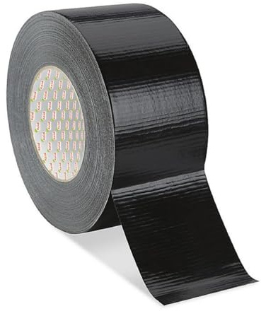 Kajal Panzertape Schwarz – Wasserfestes Mehrzweck-Duct Tape mit starker Haltekraft, ideal für Reparaturen, Bauprojekte und Bastelarbeiten, 48 mm x 50 m, 1 Rolle, hohe Widerstandsfähigkeit
