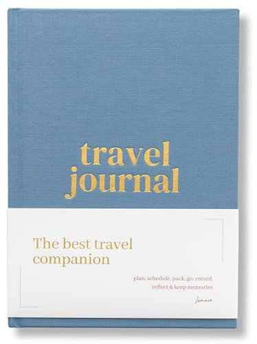 Lamare Travel Journal for Women & Men - Travel Scrapbook, Adventure Journal, & Trip Planner with Pockets