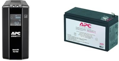 APC by Schneider Electric Back UPS PRO BR900MI Gruppo di Continuità UPS, 900VA & RBC17 - Pacco batterie sostitutive per UPS APC - BE700G-IT, BK650EI, BX950UI, BX950U-GR