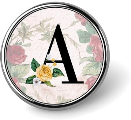 Emaille-Anstecknadel-Sets mit Buchstaben Z, Alphabet, Sonnenblume, Schmetterling, einzelner Buchstabe, Broschennadeln, Knopfnadeln, Familienname, Nachname, Anstecknadeln für Rucksäcke, klassische Fami