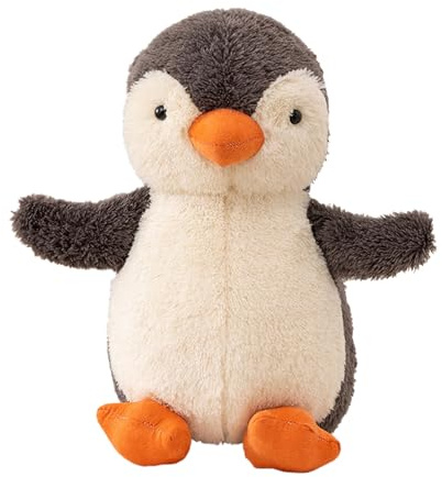 CHUNLINLAODA Pinguin Plüschtier Pinguin Stofftier 20 cm weich kuschelige Plüschpuppe Tier Stofftier für Weihnachten Geburtstag Neujahr Geschenke (Grau)