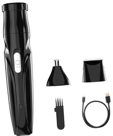 TOVINANNA Tondeuse Poils Nez Rechargeable Étanche Design Compact Sans Fil Pour Hommes Et Femmes Nettoyage Sourcils Nez Oreilles with Rotation Safe Cutter