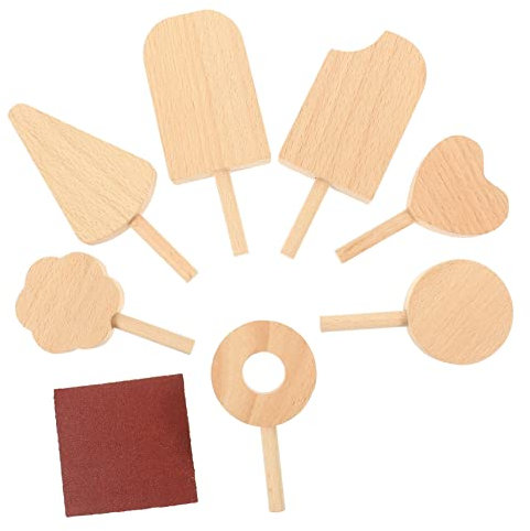KONTONTY 7pcs Japanese Style Ice Molds Diy Ice Cream Decorations for Home Display