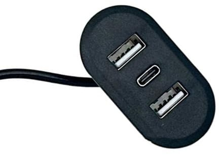 Presa di corrente incorporata 2 USB 1 Tipo C Porta Da Incasso Presa Da Scrivania Veloce Trasferimento Dati Adattatore di Ricarica
