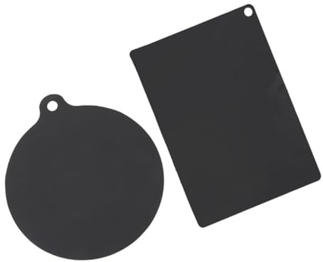 TOYANDONA 2Pcs Silicone Heat-resistant Induction Cooktop Mats Non-slip Protective Pads for Kitchen Countertops and Tables Reusable Round