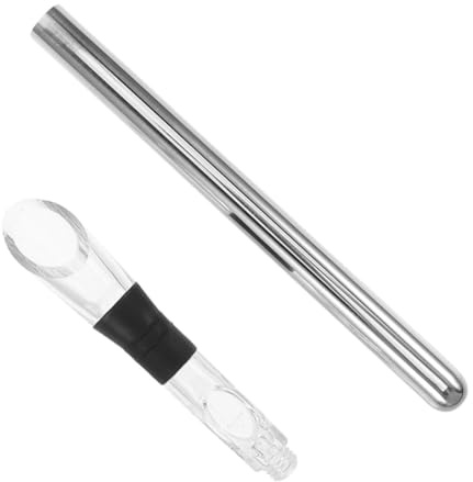 ZUNOXAZ Stainless Steel Wine Chiller Stick and Pourer Rapid Cooling Rod for Wine and Beer Bottles, Ice Mold Cooler Wand Aerator for Home and Party Use