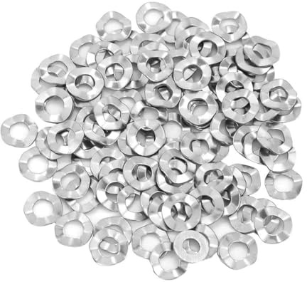 Telituny Junta de arandela ondulada de acero inoxidable Arandelas elásticas Herramientas de bloqueo (M3(100PCS))