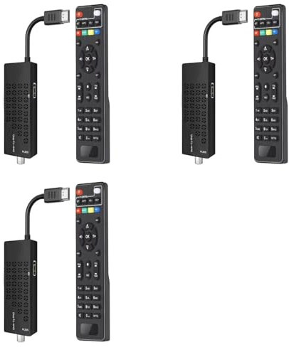 ISTOVO 3X Descodificador TDT HD Sintonizador TDT HD Compatible con Decodificador DVB T2 H265 HD Euroconector TDT HD Full HD 1080p para WiFi Enchufe UE