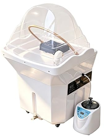 Bol à Shampoing pour Salon de Coiffure, Equipement de Spa pour La TêTe, Circulation D'Eau à Double ContrôLe, Table de Massage pour Shampoing, avec RéServoir de 60 L,pour Coiffeurs Salons et Spas