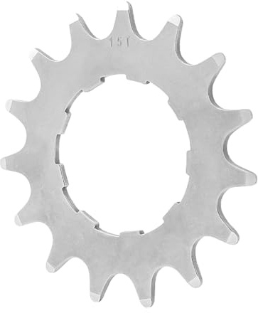 KIXZSAZ High Performance Bike Freewheel Refit Component Parts Adapter Crafted For Riders Seeking Reliability And Durability In Cycling Bicycle Single Speed Cassette Cog Hub, Silver, 15T