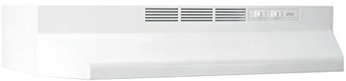 Broan 413001 ADA Capable Non-Ducted Under-Cabinet Range Hood, 30-Inch, White