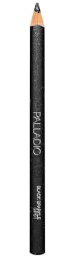 Palladio Glitter Eyeliner Pencil, Longlasting Creamy Cosmetic, Shimmer Eye Liner, Buttery Smooth Tip, Professional Makeup Glittery Pencil, Sharpenable, Black Sparkle