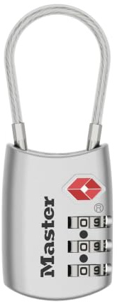 Master Lock 4688D Set Your Own Cadenas à combinaison approuvé par la TSA Argenté