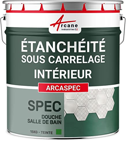 Etancheite sous carrelage, spec douche et salle de bain, cuisine, imperméabilisation placo Arcaspec - 15 kg - ARCANE INDUSTRIES