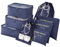 Vicloon 8 Piezas Bolsas de Organizadores de Viajes, Impermeable Organizador de Maleta Bolsa incluir 3 * Cubos del Embalaje del Recorrido y 3 * Bolsos de la Compresión, 2 * Bolsas de Zapatos