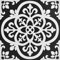 WallPops FP2475 Gothic Peel & Stick Floor Tiles, Blacks, Set of 10 Piece, 12 x 12 inches