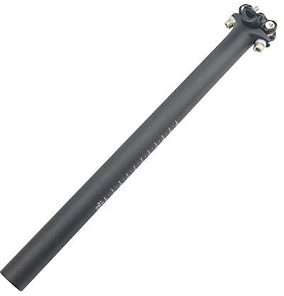 RXL SL Carbon-Sattelstütze, MTB-Sattelstütze, 27,2 cm, Schwarz, 3K, matt, 27,2 x 350 mm, Fahrradsattelstütze, 27,2 mm, gerades Design