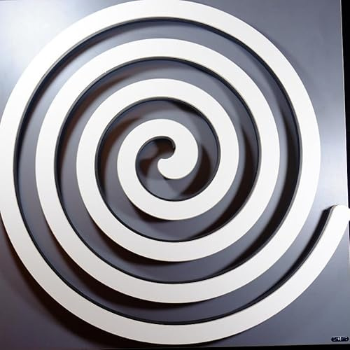 Clipboart® Golfballspirale aus Holz – Wandhalterung für bis zu 105 Golfbälle – Design Golfballhalter – Made in Germany