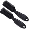 Lot de 2 Brosses de Nettoyage en Nylon, Brosse à Cheveux Homme Brosse Coiffeur, Brosse de Nettoyage de Lame de Barbier, pour Nettoyage de Tondeuse(Noir)