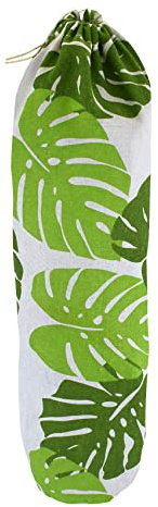 Plastic Bag Holder, Foldable Washable Grocery Bag Dispenser Recycling Shopping Bag Organizer Grocery Bag Storage Holder Carrier BagShopping Bag Holder Organizer and Dispenser for Home Kitchen(leaf)