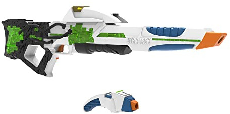 Nerf LMTD Star Trek Starfleet Type 3 Phaser Motorized Blaster with Lights & Sounds, Type 2 Phaser, 7 Nerf Elite Darts, Multicolor
