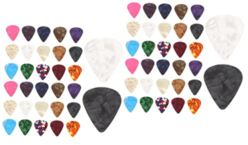 Garneck 64stücke Teiliges Gitarren-plektrum Verschiedene Stärken Bis Gitarre Akustikgitarre Ukulele Hochwertige Plektren Aus Zelluloid Für Anfänger Und Profis Gitarren-zubehör