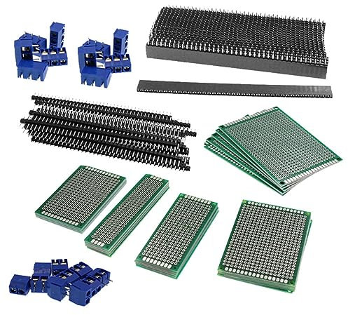 Alnicov 85PCS Double Sided Prototype Universal Printed Circuit Board kit for DIY Soldering Electronic Project