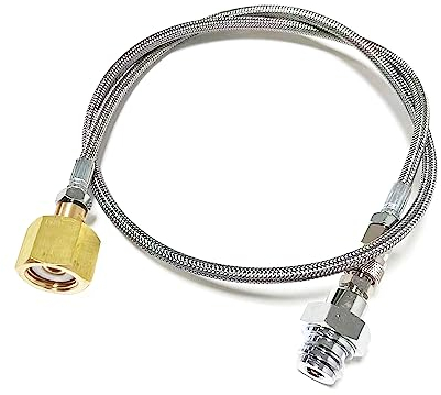 rovrai Adapter-Hochdruckschlauch 150cm für grössere CO2 Flaschen geeignet für Wassersprudler Grohe Blue Home CO2 Schlauch umfüllen