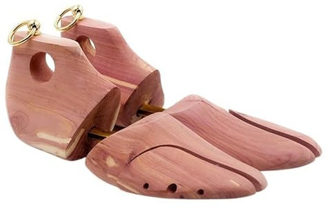 TIYGHI Shoe Tree 1 Pair Red Cedar Wood Adjustable Shoe Shaper Men's Shoe Tree Stretcher Support For Men Boot Expander Device (Color : EU 45 46)
