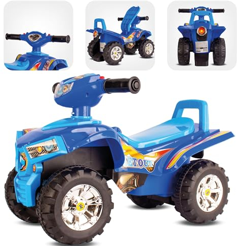 Rutschauto ab 1 Jahr, Quad Rutscher, Babyquad, Fahrzeug Rutschfahrzeug Babyauto Auto (Blau)