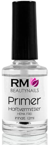 Nagel Primer HEMA Frei Haftvermittler 12ml – Nagelprimer für Gelnägel Acryl Nägel Nageldesign – Nail Bonder & Gel Polish für perfekte Nagelvorbereitung