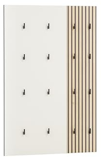 Schildmeyer Alexa Hakenpaneel Set 701955, Akustikpaneel Optik/Cremebeige, 73,5 x 2,6 x 109 cm
