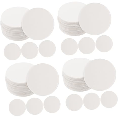 Amosfun 400 Hojas De Tabletas De Deshumidificación De Fibra Vegetal Absorbentes De Humedad Para Tarros De Alimentos Absorbentes De Humedad Para Almacenamiento De Alimentos Disco De Secado